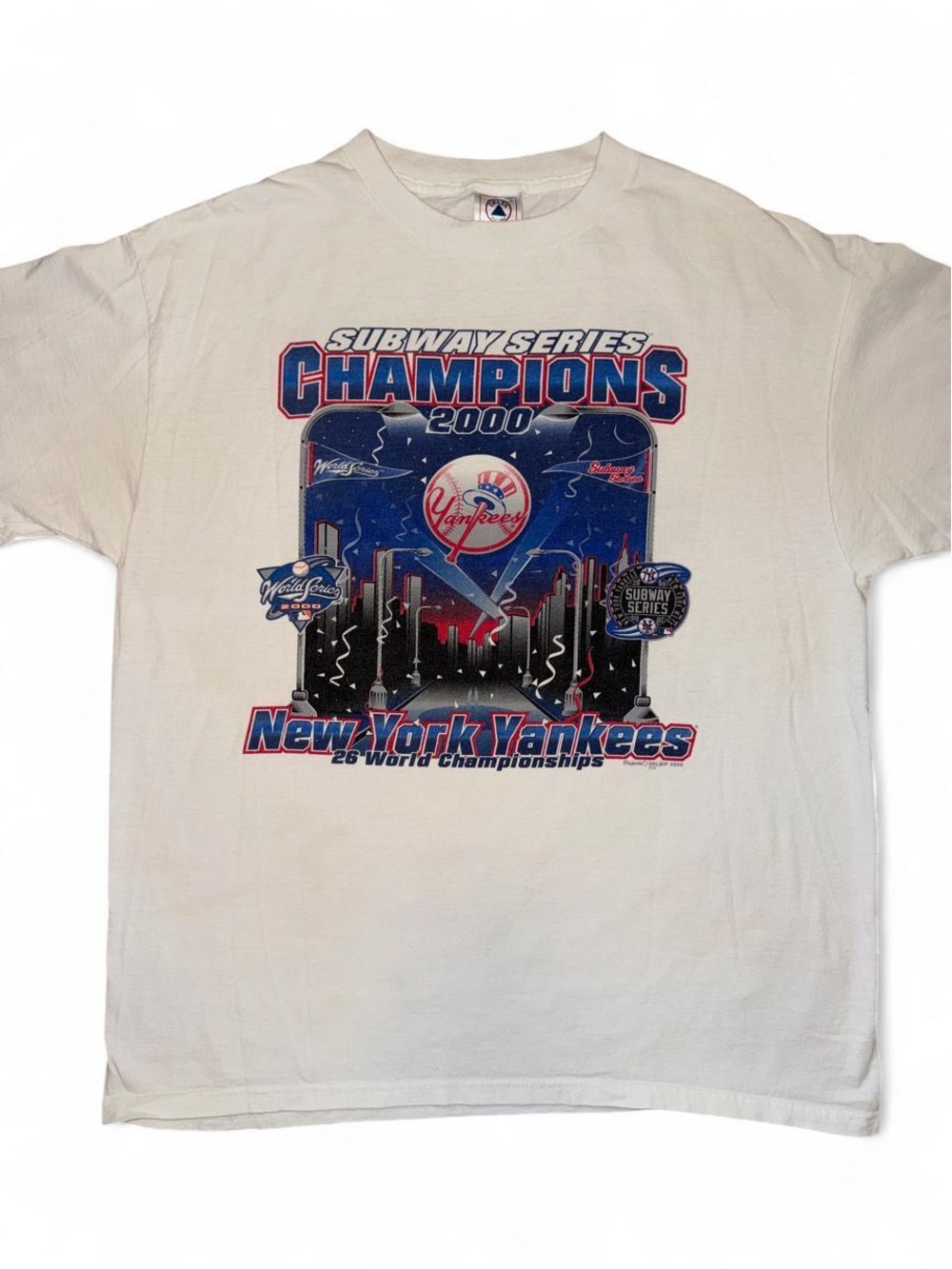 Vintage 2000 New York Yankees Subway Series World Series Champions t-shirt